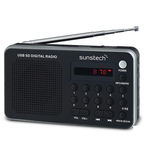 Radio Portátil Sunstech Rpds32 Plata